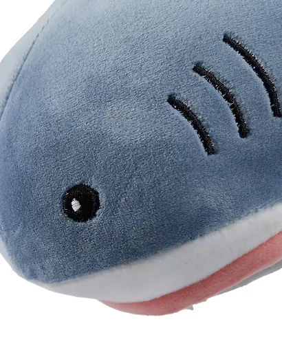 Мягкая игрушка Котик-акула, 30см серый - фото 5