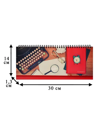 Планинг недатированный 56 листов "Офисный стиль. Деловой коллаж" настольный - фото 2