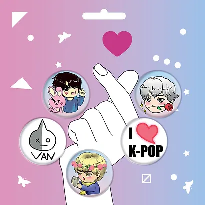 Набор значков "K-POP" (оф.1) - фото 2