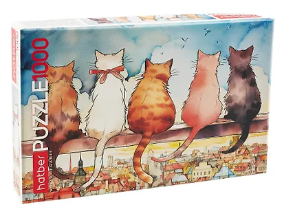 Пазл "Городские коты" 1000 элементов 68х48 см - фото 1