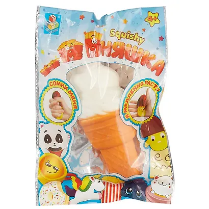 1toy Игрушка-сквиши Мммняшка squishy Мороженое (Т12317) (TOY1) (упаковка) (3+) - фото 1