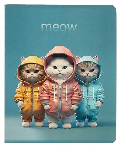 Тетрадь в клетку Be positive, "Животные в комбинезонах", 48 листов, в ассортименте - фото 5