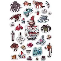 Гравити Фолз. 3D-стикеры. Монстры - фото 2