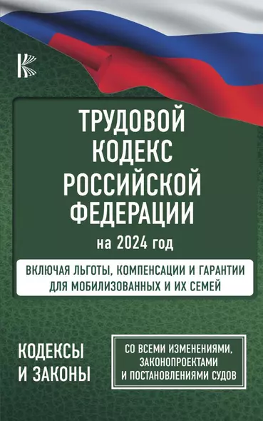 Трудовой Кодекс Российской Федерации на 2024 год. Включая льготы, компенсации и гарантии для мобилизованных и их семей. Со всеми изменениями, законопроектами и постановлениями судов - фото 1