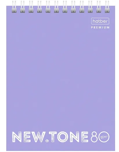 Блокнот А6 80л кл. "NEWtone PASTEL" пласт.обл., гребень, офсет 80г/м2, ассорти - фото 3