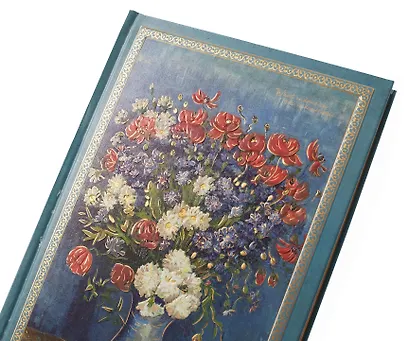 Книга для записей "Ван Гог. Ваза с васильками и маками" А5, твердая обложка - фото 4