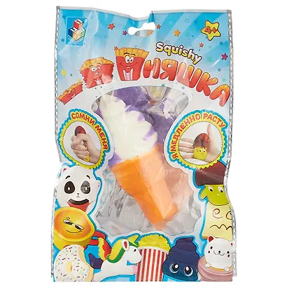 1toy Игрушка-сквиши Мммняшка squishy Мини-мороженое рожок (Т12407) (TOY1) (упаковка) (3+) - фото 1