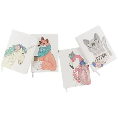 Записная книжка «Fashion animals» А6, 96 листов в клетку, Kairui - фото 3