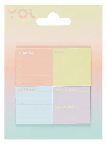 Закладки самоклеящиеся Yoi, Sunset, 4 цвета - фото 4