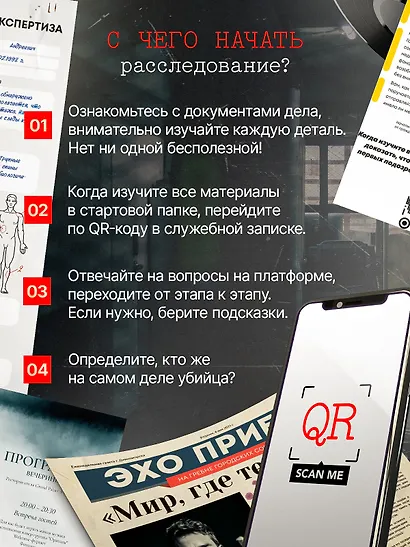 Настольная детективная игра 16+ "Рок умер" - фото 5