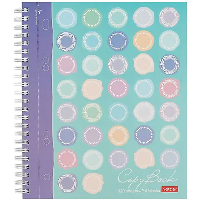 Тетрадь в клетку Hatber, "Узор", 120 листов, в ассортименте - фото 1