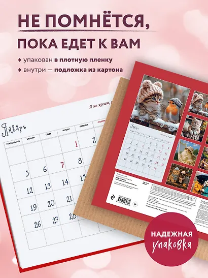 Будь котиком. Календарь настенный на 2026 год (300х300 мм) - фото 4
