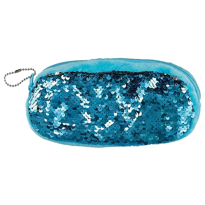 Сумочка на молнии с пайетками овальная (20х10) (текстиль) - фото 2