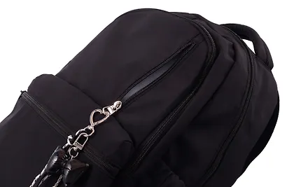 Рюкзак черный "Sun Eight" 47*32*14см, 2 отделение, 5 карманов, с брелоком - фото 11