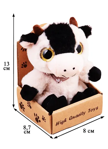 Игрушка Коровка в крафт коробке - фото 2