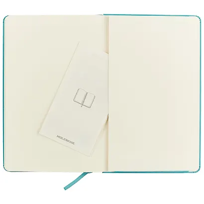 Книга для записей Moleskin Classic Large, твёрдая обложка, голубая, 120 листов, А5 - фото 4