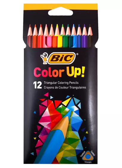 Карандаши цветные Bic, Color Up, 12 цветов - фото 1