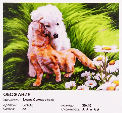 Набор для творчества Белоснежка Живопись на холсте Обожание 30х40см 061-AS - фото 3