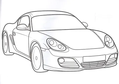 РАСКРАСКА ДЛЯ МАЛЬЧИКОВ А5. СПОРТИВНЫЕ МАШИНЫ - фото 5