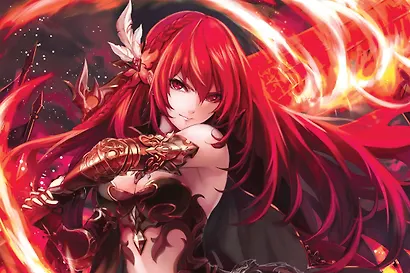 Планнер 130*200 26л "Fantasy Girls"красно-фиолетовый, настольный, картон.обл, офсет, на спирали, европодвес - фото 3