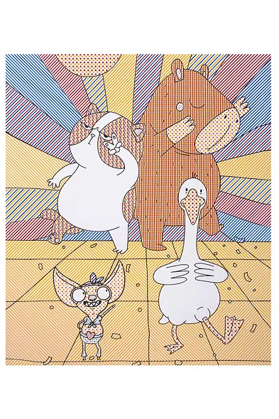 Водная мегараскраска с наклейками. Капибара и Гусь - фото 2