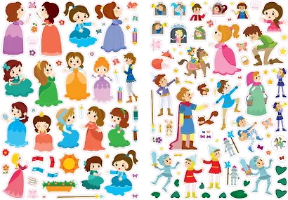 600 наклеек. Принцессы и рыцари - фото 10