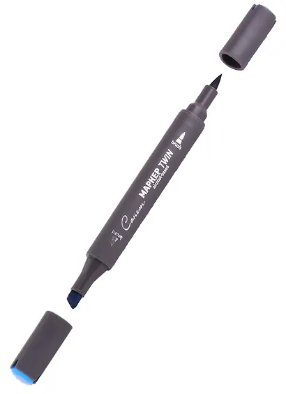 Маркер художественный "Сонет" Twin Brush индийский синий, Сонет - фото 2