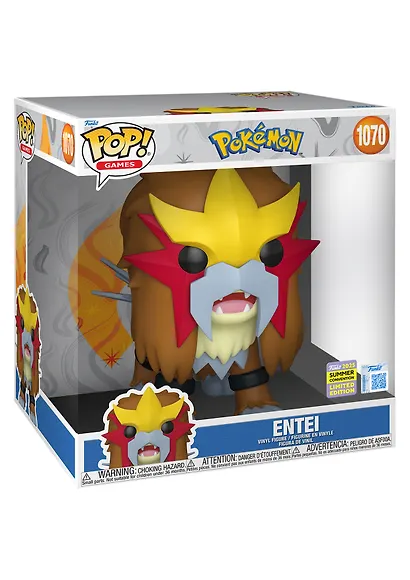 Фигурка Funko POP! Games Pokemon Entei SDCC25 (Exc) 10 (1070) (Fun78256) - фото 2