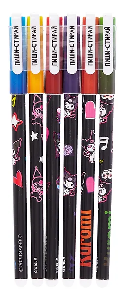 Ручка гелевая Centrum, Kuromi, пиши-стирай 6 цветов 0,5 мм - фото 4