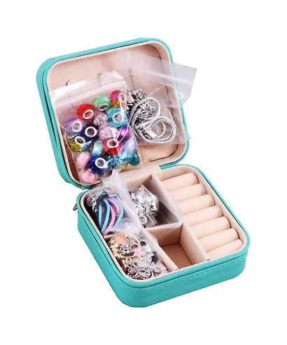 Игровой набор для создания украшений + косметичка, в шкатулке. Более 60 элементов - фото 4