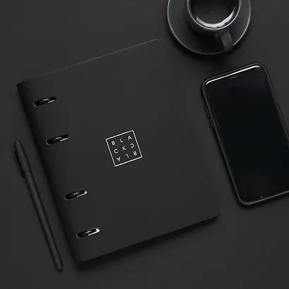 Тетрадь на кольцах в клетку InFolio, Black, 120 листов - фото 5