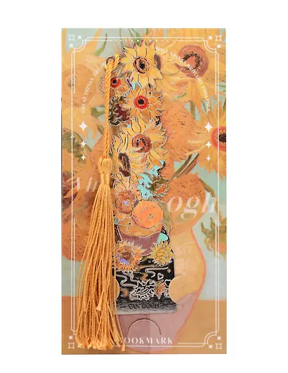 Закладка для книг Винсент Ван Гог Подсолнухи (металл) - фото 1