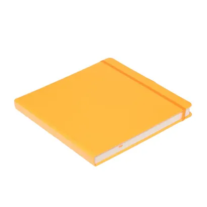 Скетчбук 20*20 80л "Sketchmarker"  оранжевый неон, 140г/м2, слоновая кость, тв.обл. - фото 4