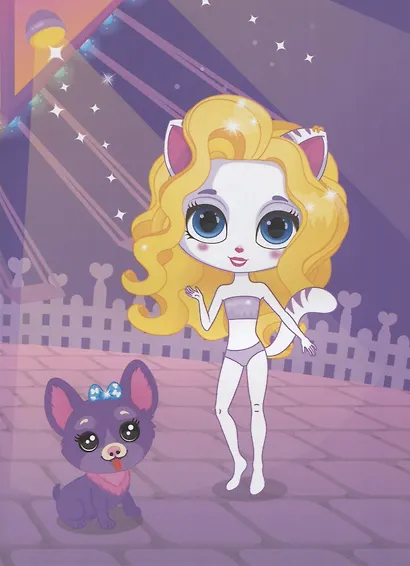 Дом моды "Мяу". В парке аттракционов. 60 многоразовых наклеек - фото 5