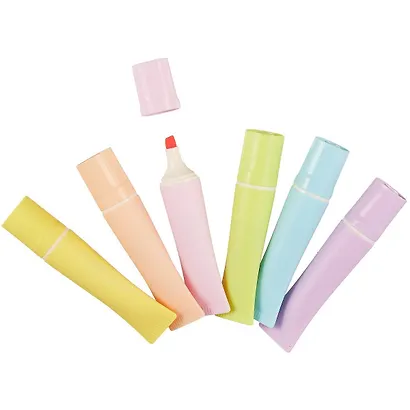 Текстовыделители Yoi, Pastel tube, 6 цветов - фото 4