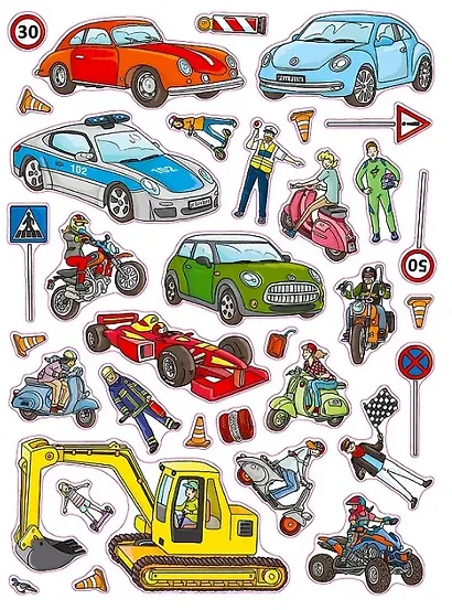 Транспорт. Большая книга наклеек - фото 4