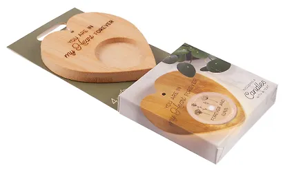 Набор чайных свечей с подсвечником Сердце In my heart (4 штуки) - фото 2