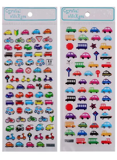 Наклейки эпоксидные Авто микс JYG270-JYG1057 - фото 2