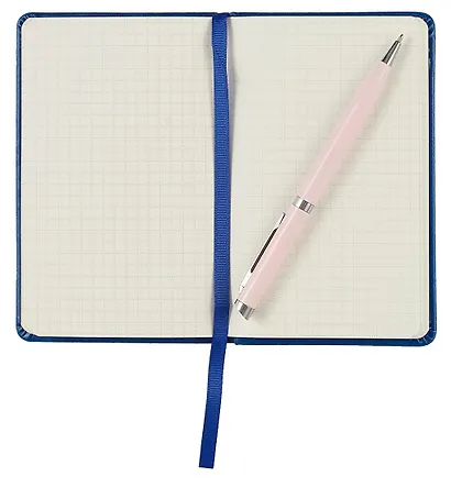 Записная книжка А6- 96л кл. "JOY BOOK. Синее озеро" 7БЦ, иск.кожа, тонир.форзац, тонир.блок, скругл.углы, сшит.блок, ляссе, резинка, карман на задн.форзаце - фото 3