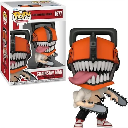 Фигурка Funko POP! Animation Chainsaw Man Chainsaw Man w/(Bloody) Chase (1677) (Fun80324) - фото 1