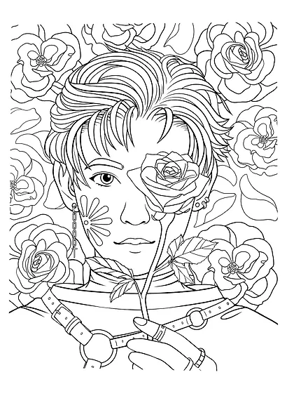 РАСКРАСКА АНИМЕ. К-РОР РАСКРАСКА - фото 2