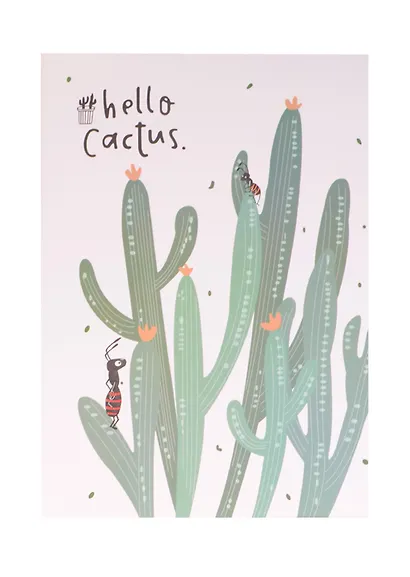 Тетрадь В5 "Hello Cactus", 36 л, линейка - фото 1
