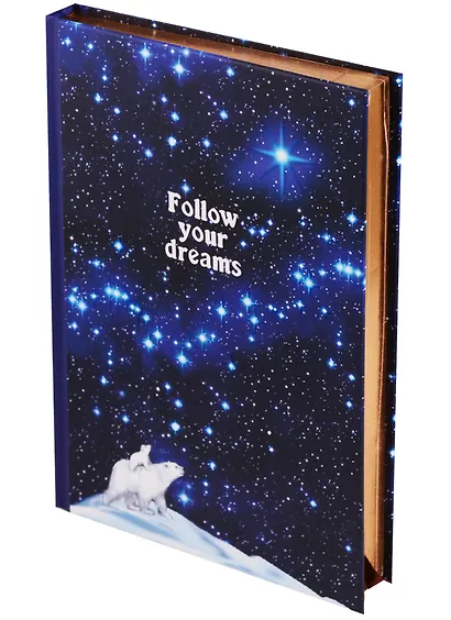 Блокнот Follow your dreams (золотой обрез) - фото 1