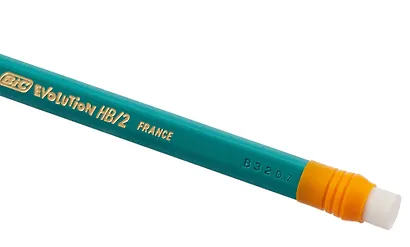 Карандаш Bic, Evolution, пластиковый чернографитный HB с ластиком - фото 4