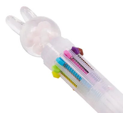 Ручки шариковые Bunny, 10 цветов - фото 3