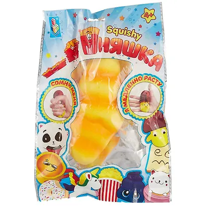 Игрушка-антистресс, 1TOY/Вантой, мммняшка squishy (сквиши), круассан w25/13/6/3.5 - фото 1