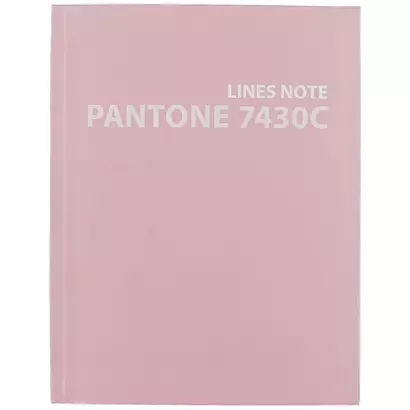 Книга для записей А5 96л лин. "Pantone line. 4" интегр.переплет, мат.ламинация, выб.лак, пантон.печать - фото 1