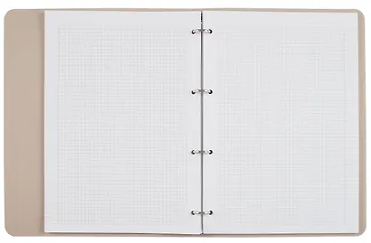 Тетрадь «Shadow», А4, 120 листов в клетку, бежевый, на кольцах - фото 3