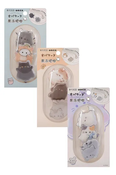 Набор значков Котики Cute (3шт) (ПВХ) (4см) (12-81541-202510-SPT-39) (ассорти) - фото 1