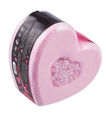 Бомбочка для ванны с солью и шиммером Love bomb pink (250г) (B14B001) - фото 2